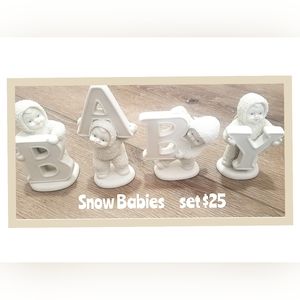Snow Baby Lettets...set of 4